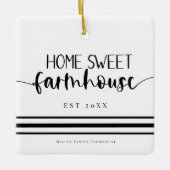 ホームスウィートファームハウスカントリーモダンエレガンス セラミックオーナメント (正面)