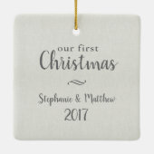 ホームスウィートホームアワー初めてのクリスマス セラミックオーナメント (裏面)