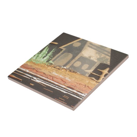 ホームスウィートホームアートプリント タイル (側面)