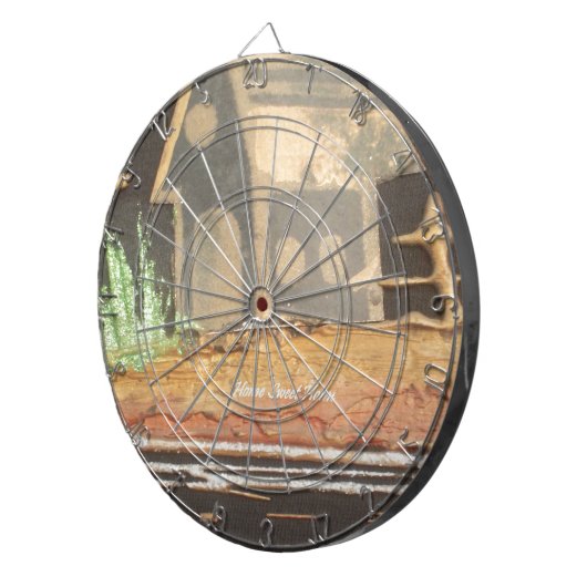 ホームスウィートホームアートプリント ダーツボード (正面右)