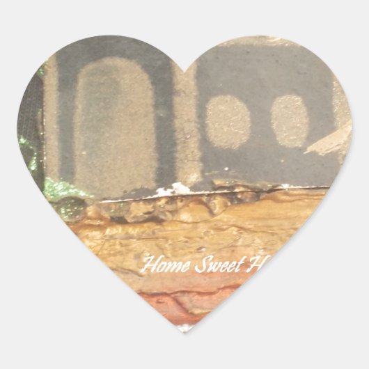 ホームスウィートホームアートプリント ハートシール (正面)