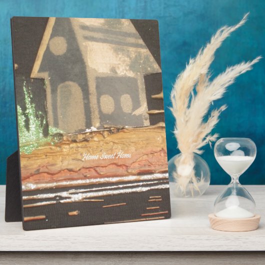 ホームスウィートホームアートプリント フォトプラーク (側面)