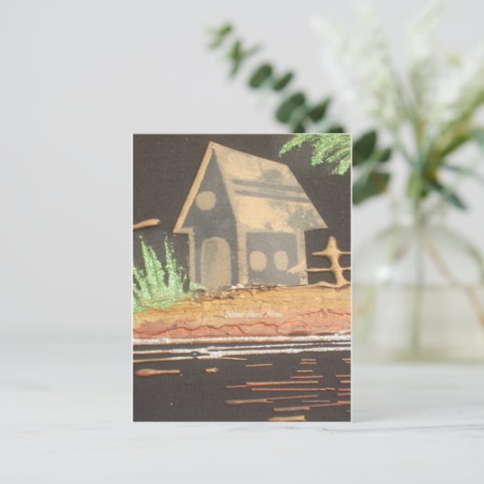 ホームスウィートホームアートプリント ポストカード (スタンド正面)