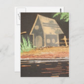 ホームスウィートホームアートプリント ポストカード (正面/裏面)