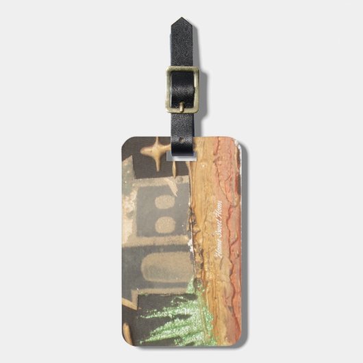 ホームスウィートホームアートプリント ラゲッジタグ (正面縦)