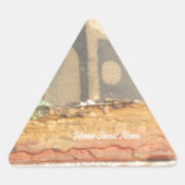 ホームスウィートホームアートプリント 三角形シール (正面)