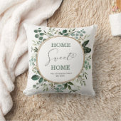 ホームスウィートホームエレガントウォーターカラーグリーナリー クッション (ブランケット)