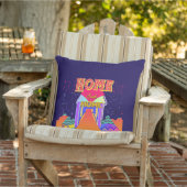 ホームスウィートホームクッドブルー アウトドアクッション (椅子)