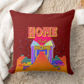 ホームスウィートホームクッドレッド クッション (ブランケット)