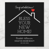 ホームスウィートホームコメディットサンキュー ワインラベル (シングルラベル)