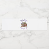 ホームスウィートホームジンガーブレッドハウスホリデー ペットボトルラベル (シングルラベル)