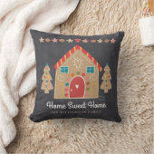 ホームスウィートホームジンジャーブレッドハウスチョークボード クッション (ブランケット)