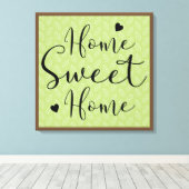 ホームスウィートホームスキャンディア葉ズ キャンバスプリント (インサイチュ (ウッドフロア))