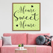 ホームスウィートホームスキャンディア葉ズ キャンバスプリント (インサイチュ (リビング))