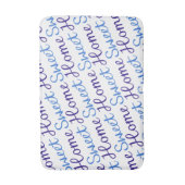 ホームスウィートホームダイアゴナルスクリプトPtnブルース&ウェイト バスマット (正面縦)