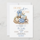 ホームスウィートホームチノワセリーパンプキン引っ越し祝いパーティー 招待状 (正面)