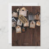 ホームスウィートホームバードハウス引っ越し祝いパーティーパーティー 招待状 (裏面)