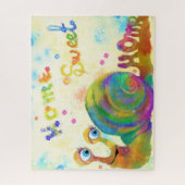 ホームスウィートホームパズルウィズハッピーカタツムリ ジグソーパズル (縦)