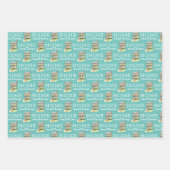 ホームスウィートホームパーソナライズされたラッピング紙シート ラッピングペーパーシート (正面2)