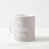 ホームスウィートホームパーソナライズされた コーヒーマグカップ (正面左)