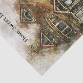 ホームスウィートホームビクトリアンハウスインシェードオブブラウン 薄葉紙 (詳細)