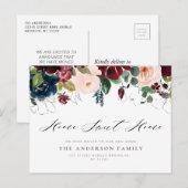 ホームスウィートホームブルゴーニュ海軍フローラ移動 ポストカード (正面/裏面)