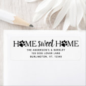 ホームスウィートホームムービング差出人住所ラベル ラベル (インサイチュ)