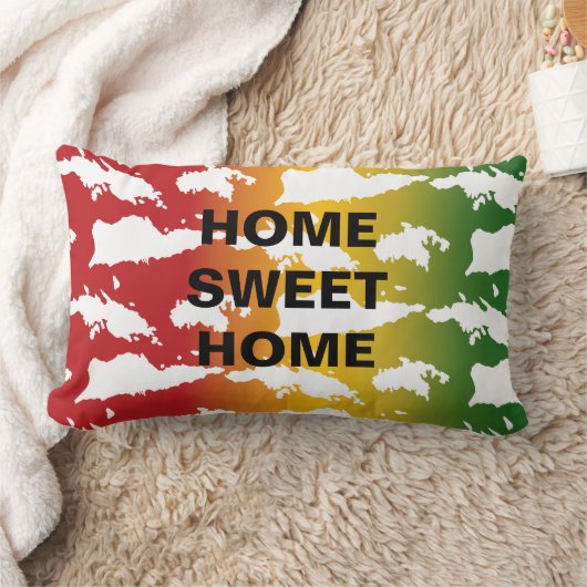 ホームスウィートホームヴァージンアイランズ装飾用クッション ランバークッション (ブランケット)