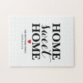 ホームスウィートホーム名前をカスタムする ジグソーパズル (横)