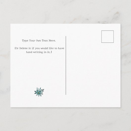 ホームスウィートホーム実在エステートニューオーナー引っ越し祝いパーティー ポストカード (裏面)