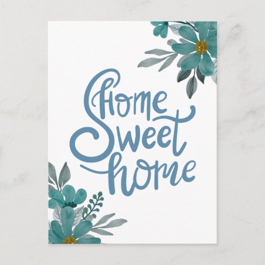 ホームスウィートホーム実在エステートニューオーナー引っ越し祝いパーティー ポストカード (正面)