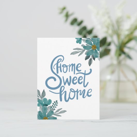 ホームスウィートホーム実在エステートニューオーナー引っ越し祝いパーティー ポストカード (スタンド正面)