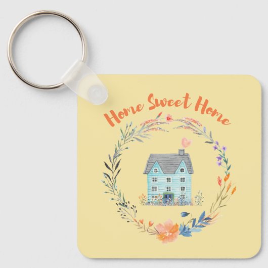 ホームスウィートホーム実在エステートバジェットマーケティング キーホルダー (正面)