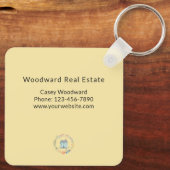 ホームスウィートホーム実在エステートバジェットマーケティング キーホルダー (裏面)