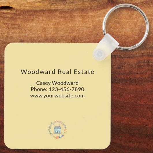 ホームスウィートホーム実在エステートバジェットマーケティング キーホルダー (裏面)