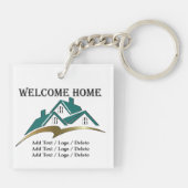 ホームスウィートホーム実在エステート – バックキーチェーンを参照 キーホルダー (裏面)