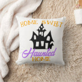 ホームスウィートホーム幽霊のよく出るハロウィーン クッション (ブランケット)