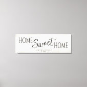 ホームスウィートホーム引っ越し祝いパーティー キャンバスプリント (正面)