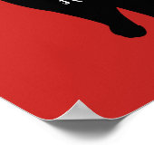 ホームスウィートホーム引用文ブラックキャットフェライン子猫 ポスター (角)