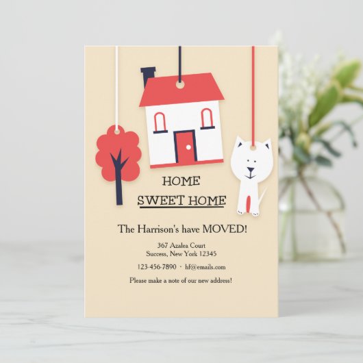 ホームスウィートホーム(タン)移動中のお知らせ 案内状 (スタンド正面)