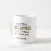 ホームスウィートモーターホームマグ コーヒーマグカップ (正面左)