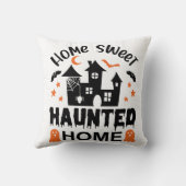 ホームスウィート幽霊のよく出るホーム2カラーパーソナライズされた クッション (裏面)