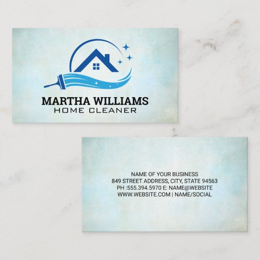 ホームスキージロゴ | クリーナー 名刺 (正面/裏面)