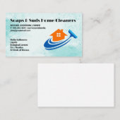 ホームスキージロゴ | 商業洗浄 名刺 (正面/裏面)