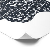 ホームスクオールママ引用文ポートレートアート ポスター (角)