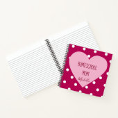 ホームスクオールマムピンク水玉模様 ノートブック (内部)