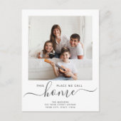 ホームスクリプトを呼び出すモダン場シンプル所の移動 案内ポストカード (正面)