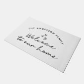 ホームスクリプモダントへようこそ ドアマット (アングル)