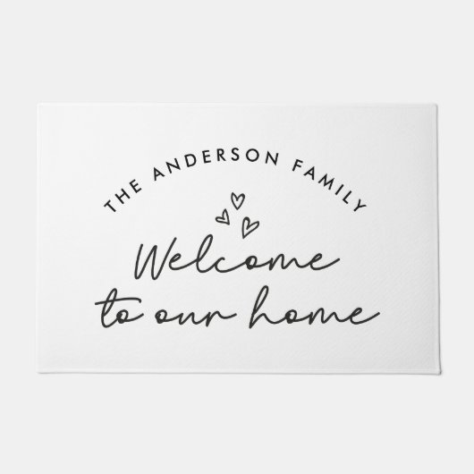 ホームスクリプモダントへようこそ ドアマット (正面)