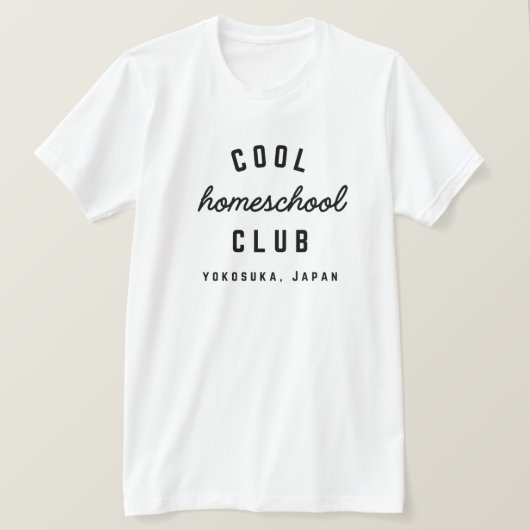 ホームスクークールルクラブ横須賀版 Tシャツ (デザイン正面)